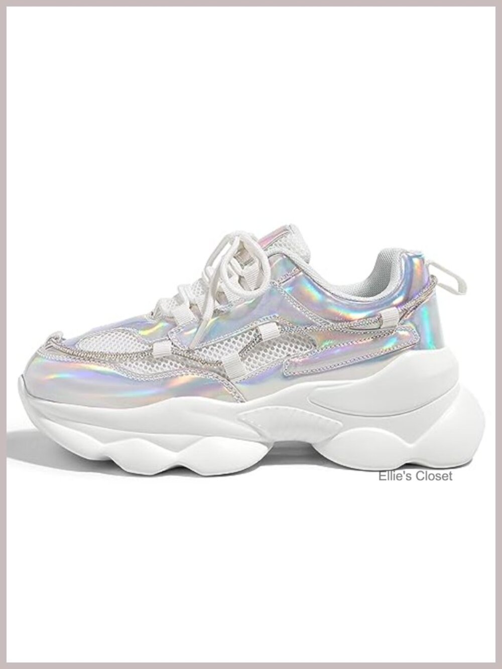 Women's Chunky Platform Sneakers Sparkly Rhinestone Rope Casual Walking Shoes